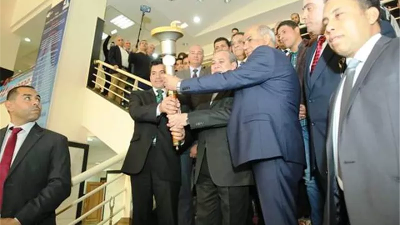 وزير الشباب ومحافظ كفرالشيخ يطلقان فعاليات أسبوع شباب الجامعات بالصور