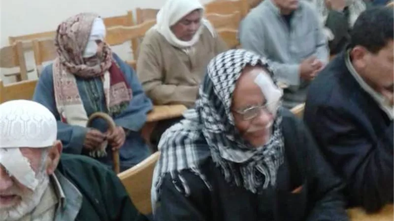 صناع الحياة بههيا توزع ألحفة وتشارك فى مبادرة الابصار حق لكل مواطن