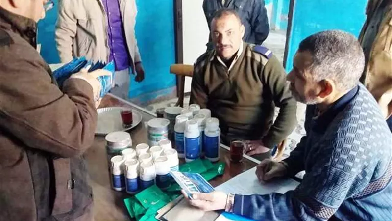 ضبط سيارة مبيدات و١٠١ عبوة مخالفة باهناسيا