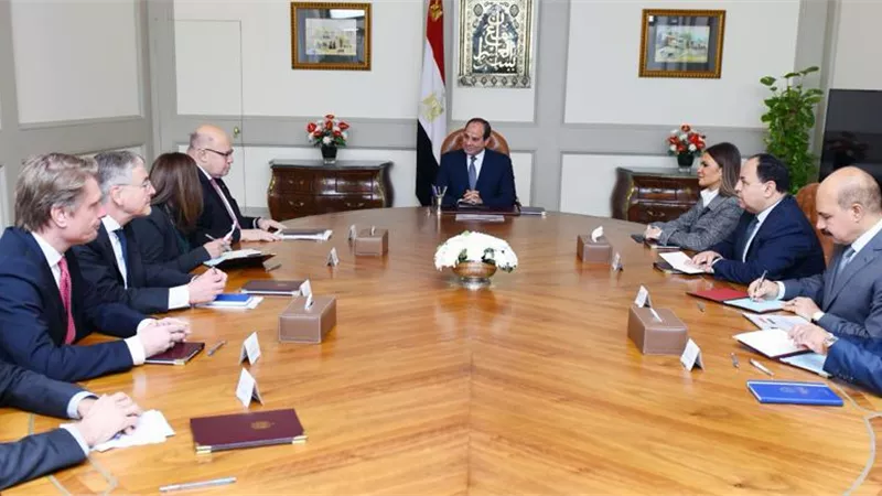 الرئيس يستقبل وزير الاقتصاد والطاقة الالماني ووفدا من البرلمان الالماني