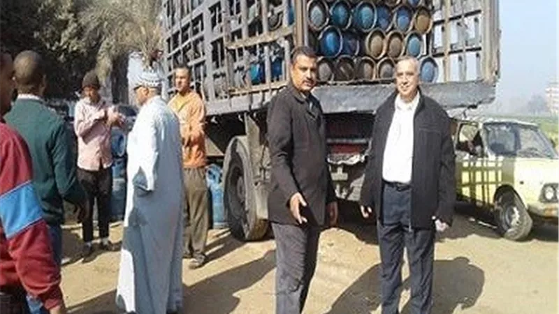 أسطوانات بوتجاز إضافية لحي غرب شبين الكوم