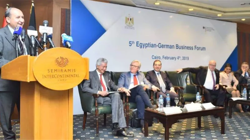 وزير التجارة والصناعة ونظيره الالمانى يفتتحان منتدى الاعمال المصرى الالمانى المشترك
