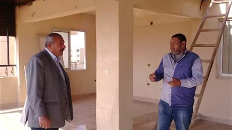 رئيس مدينة رأس سدر يتابع اعمال تطوير مركز الشباب