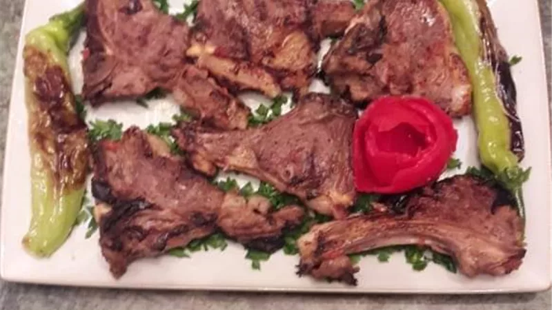الريش الضاني المشوية بالبيت
