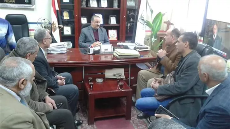 وكيل وزارة بنى سويف يستقبل لجنة كنترول الفني