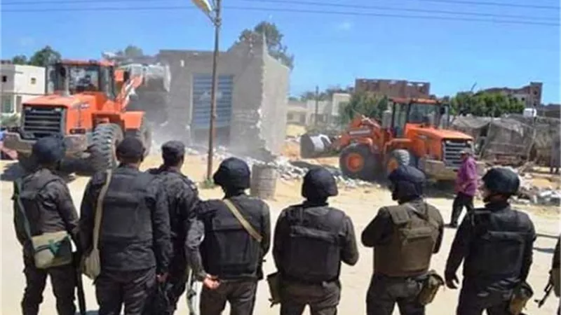 استرداد 56 فدانا اراضى الدولة المنهوبة بالشرقية