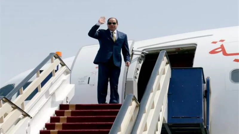 الرئيس يغادر الي إثيوبيا لتسلم رئاسة الاتحاد الأفريقي