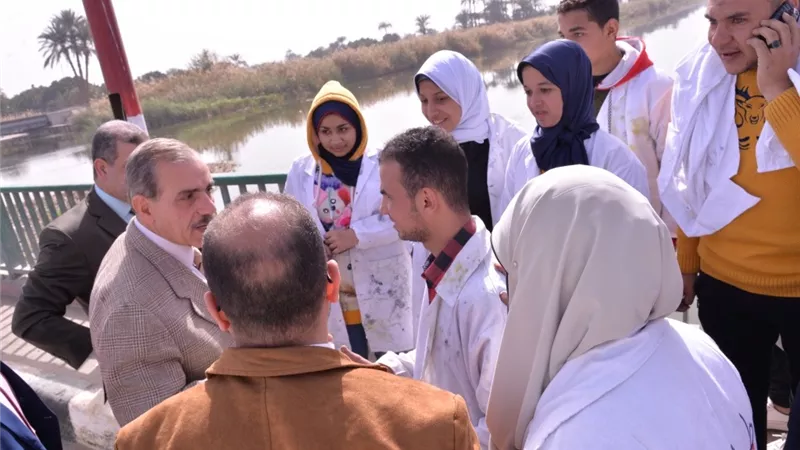 محافظ أسيوط يتفقد أعمال تجميل وتطوير شوارع وميادين مركز ديروط