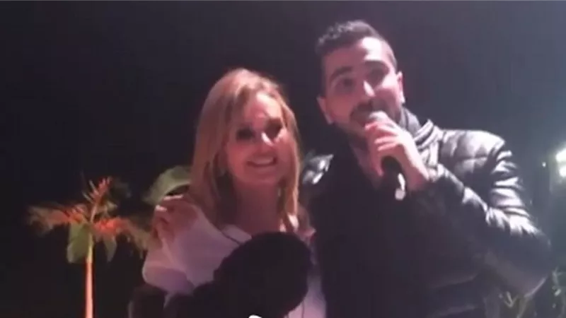وصلة رقص لـ يسرا مع الشرنوبى على 