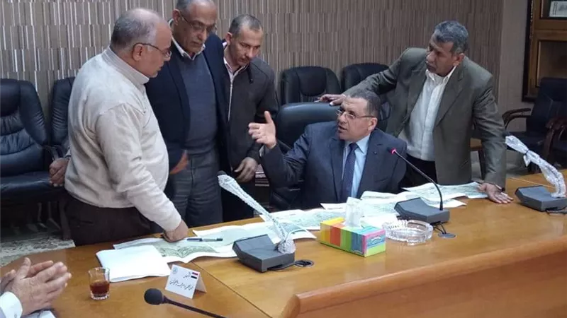 الغندور يناقش مراجعة مسار خط ٢٢ ك.ف الخاص بمحطة كهرباء المساعيد الواصل للشيخ زويد