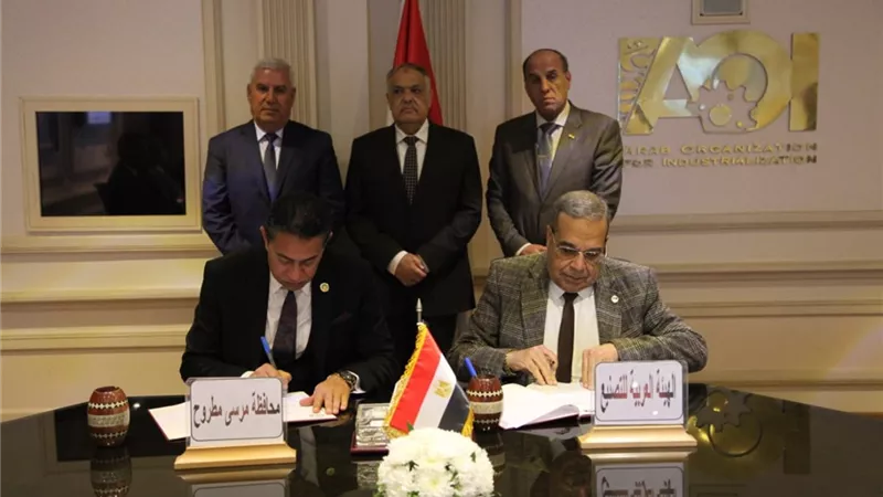 التراس يشيد بالتعاون بين الهيئة العربية للتصنيع ومُحافظة مرسي مطروح