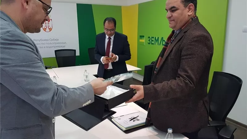 سفير مصر في بلجراد والوفد الزراعى يلتقيان وزير صربيا لبحث تعزيز التعاون الثنائى