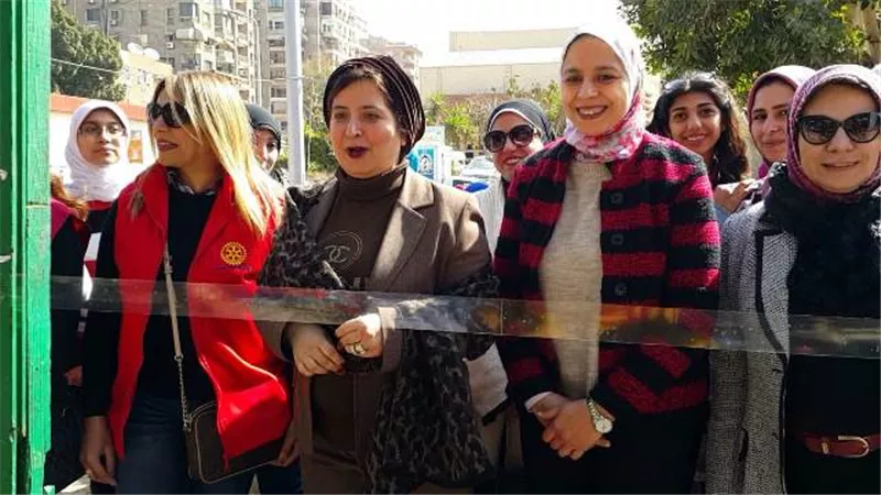 افتتاح المعرض الخيرى الخامس ببنات عين شمس