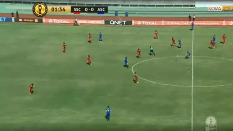 تعادل سلبى بين الاهلى وسيمبا التنزانى فى الشوط الاول