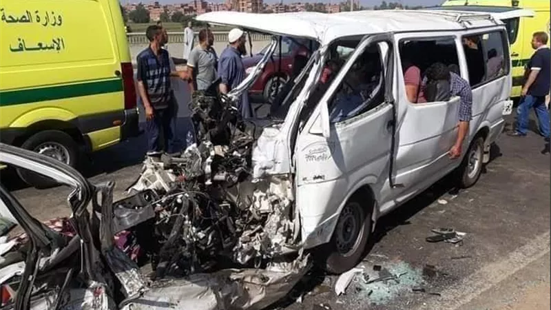 إرتفاع عدد ضحايا الطريق الاقليمى الى 9 اشخاص والنيابة تتنتقل الى الحادث
