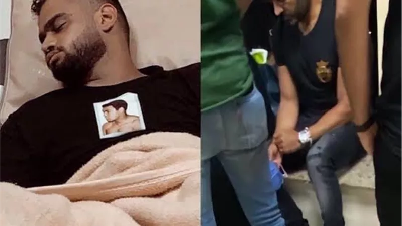 حوار جمع تامر حسنى بوالدة مصطفى حفناوى فى زيارته له قبل رحيله بايام.. صور