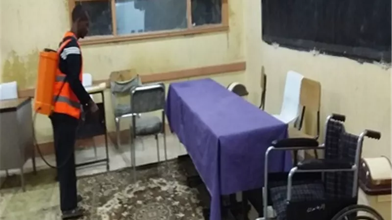 تجهيز وتعقيم 8 مقار إنتخابية بمركز الزينية شمال الأقصر