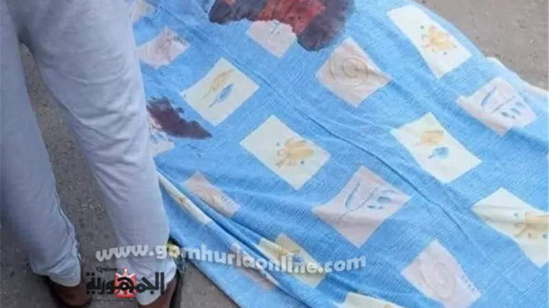 لخلافات أسرية يقتل زوجته بالأعيرة النارية في شارع رئيسي بالإسماعيلية .صور