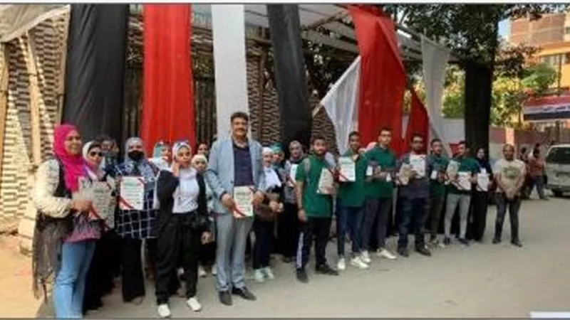 شباب عين شمس من امام اللجان: رفضنا دعوات المقاطعة وتواجدنا لافساد مخططات الارهابية