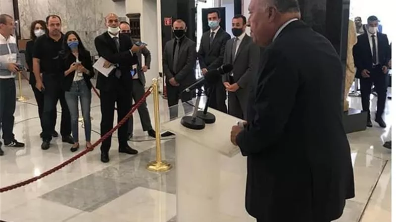 سامح شكري: مصر ستوفر جسرا بحريا لإعادة الإعمار في لبنان وآخر جويا للمساعدات الإغاثية والإنسانية
