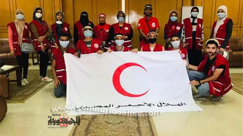 الهلال الاحمر بالسويس يشارك فى انتخابات مجلس الشيوخ