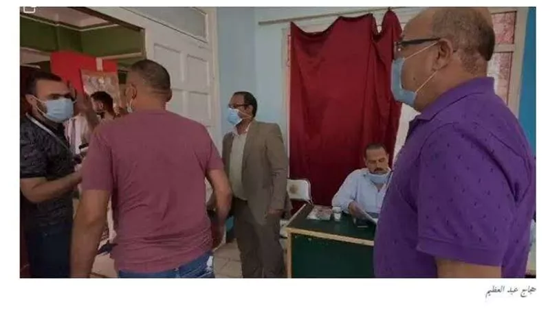 محمود عبد المغنى يشارك فى انتخابات مجلس الشيوخ .. صورة