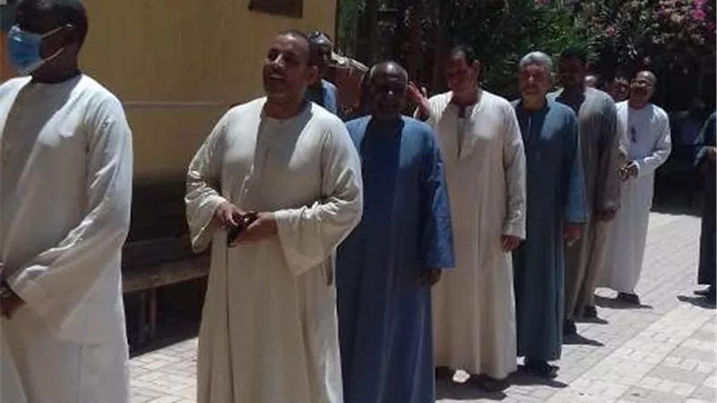 تزايد الإقبال على لجان الشيوخ بالأقصر والمحافظ يتفقد عددا من اللجان.صور