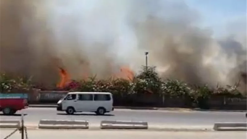 حريق في ميدان الرماية بالجيزة والحماية المدنية تسيطر