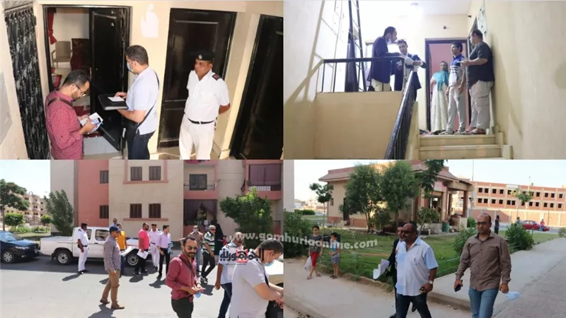 بالصور.. جهاز العاشر من رمضان يشن الحرب على الشقق المخالفة بالمدينة ويسحبها من الحاجزين