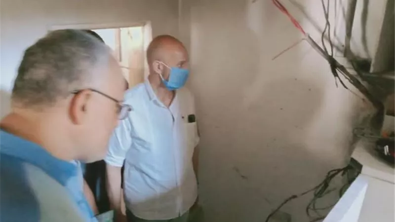 مسعود يوجه بعمل التقارير الطبية للمرضي صباحا ومساء واستبدال لوحة كهرباء مستشفى منياالقمح