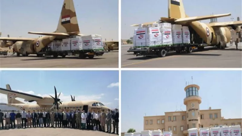 بتوجيهات من الرئيس.. مصر تكثف الجسر الجوى لإرسال المساعدات العاجلة الى لبنان
