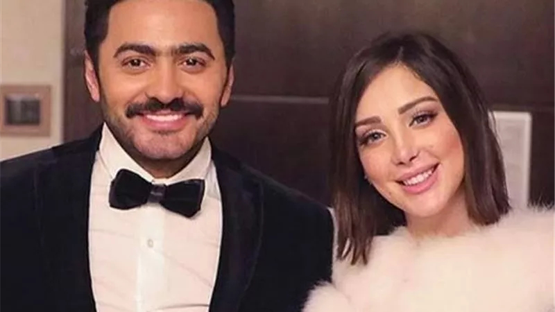 زوجة تامر حسنى تحتفل بعيد ميلاده يهذة الطريقة.. صورة