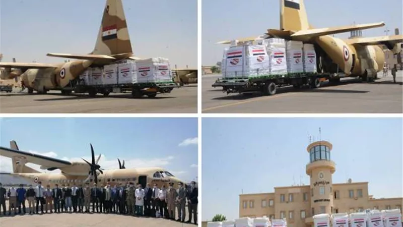 بتوجيهات من الرئيس السيسى.. مصر تكثف الجسر الجوى لإرسال المساعدات العاجلة للجمهورية اللبنانية