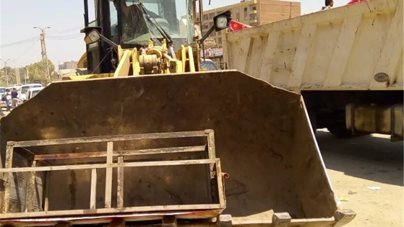 رفع إشغالات وتحرير محاضر في حملة مكبرة بالواسطى