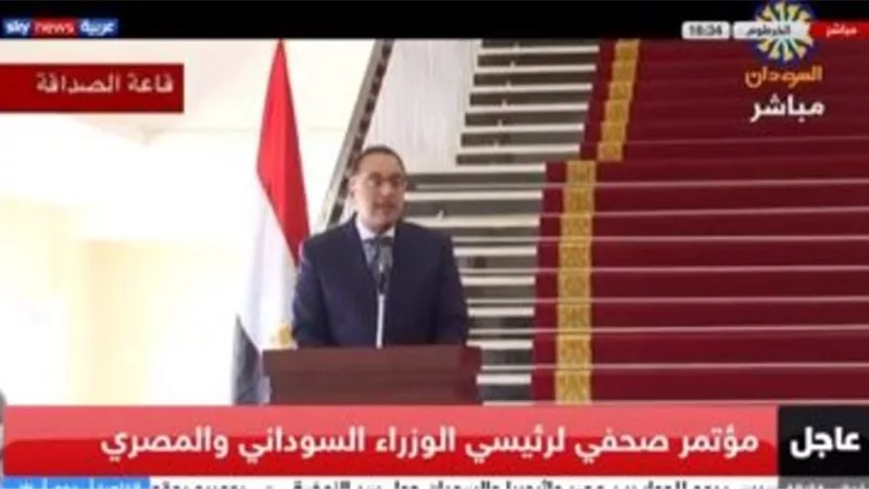 مدبولى من الخرطوم: مصر والسودان مصيرهم مرتبط منذ بدء الخليقة حتى يوم القيامة