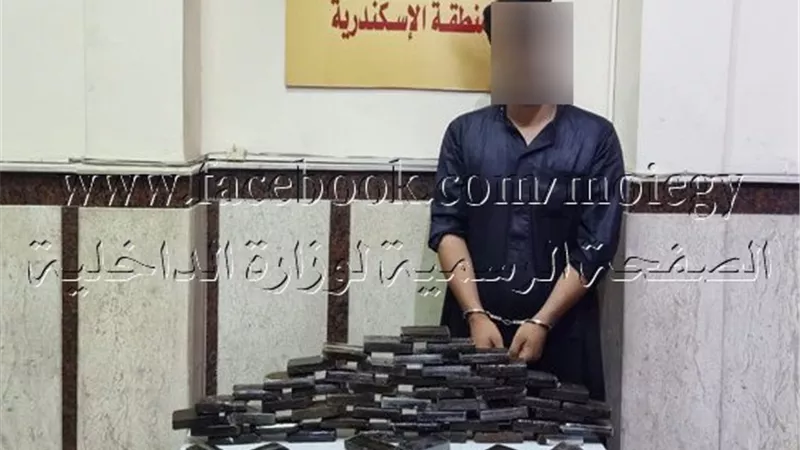 ضبط 100 طربة حشيش بالاسكندرية