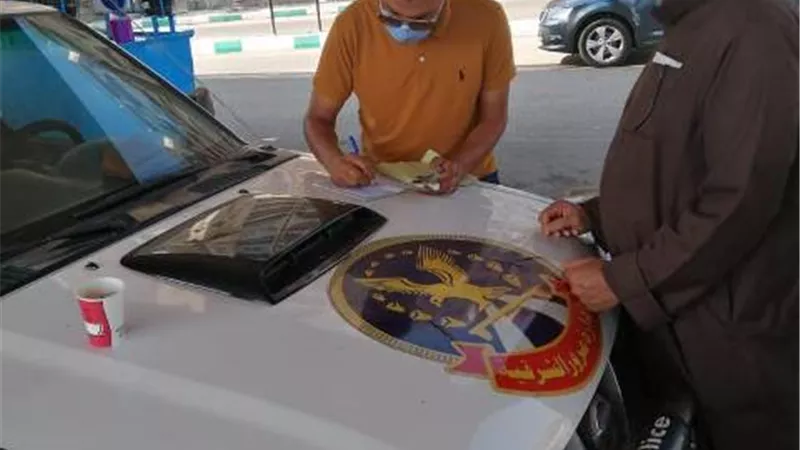 لعدم إرتداء الكمامات .تغريم 83 سائقا في الشرقية .صور
