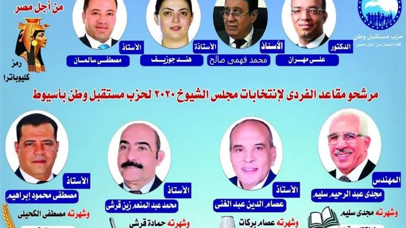 مجدي سليم مرشح مستقبل وطن أسيوط يفوز بمقعد الجولة الاولى.. والاعادة بين 3 من الحزب و3 مستقلين