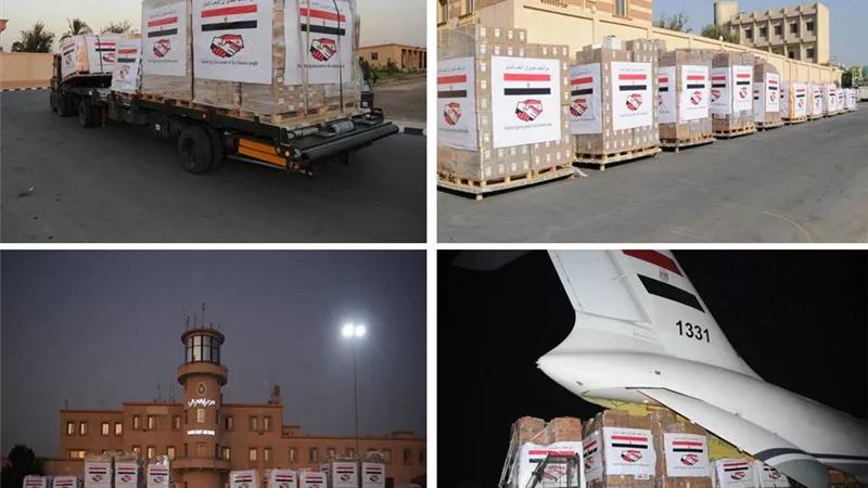مصر تواصل تكثيف الجسر الجوى لإرسال المساعدات العاجلة للجمهورية اللبنانية
