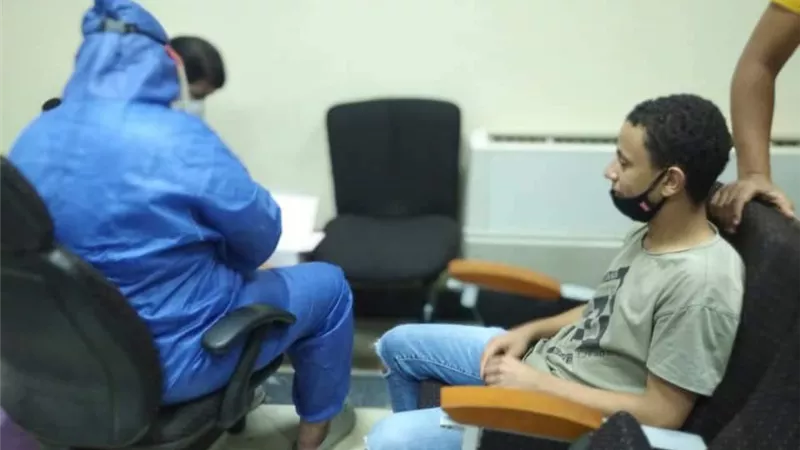منتخب القاهرة يجري مسحة طبية للاعبين والجهاز الفنى قبل بدء دورى الصم للشباب