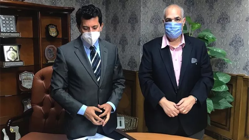 مؤسسة محمد جلال الخيرية تساهم فى تجهيز ستاد نادى بركة الحاج بالمرج