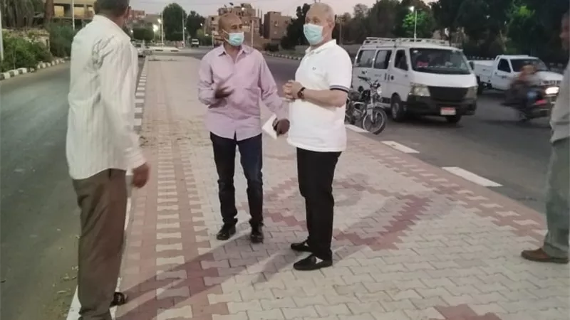 محافظ الأقصر يتابع أعمال تطوير وتجميل الطريق السياحى