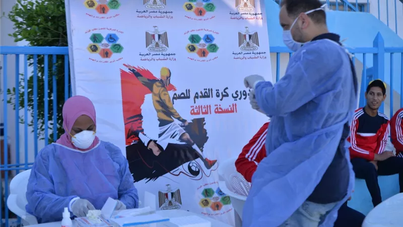 منتخبات الصم تواصل إجراء المسحات للاعبين قبل منافسات دوري مطروح