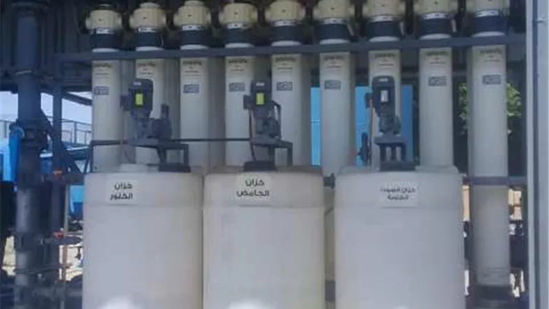 إنتهاء صيانة محطة مياه شرب سرابيوم في الإسماعيلية .صور