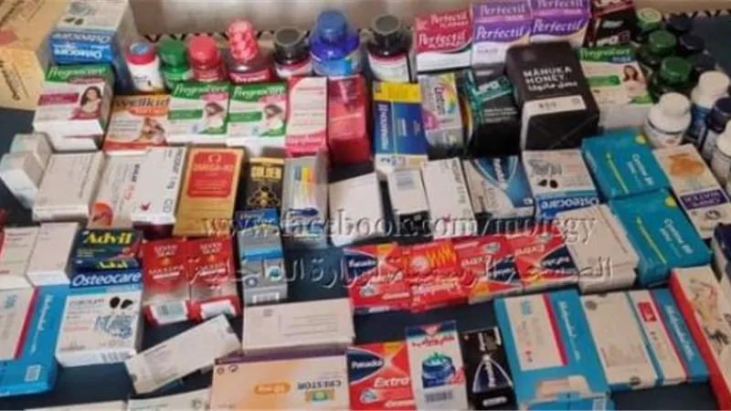 مباحث تموين القاهرة تضبط أدوية مجهولة المصدر ومحظور تداولها .صور