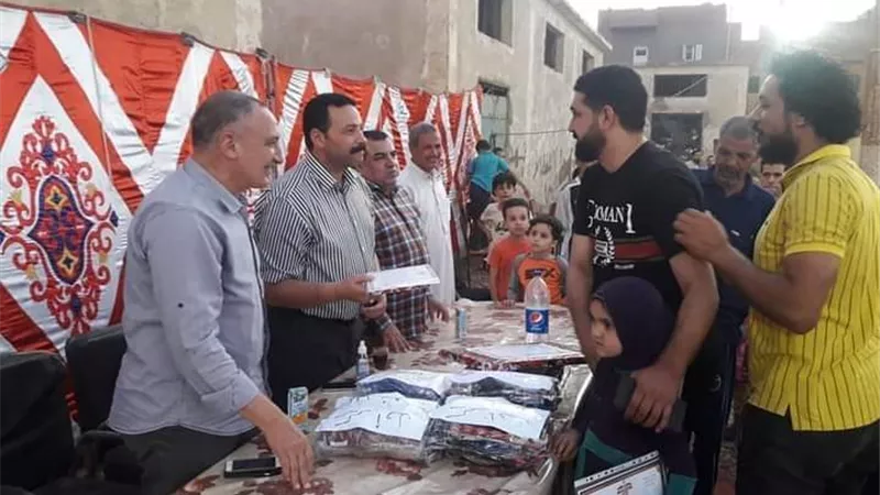 تكريم المتميزين بمركز شباب الوقف ببني سويف