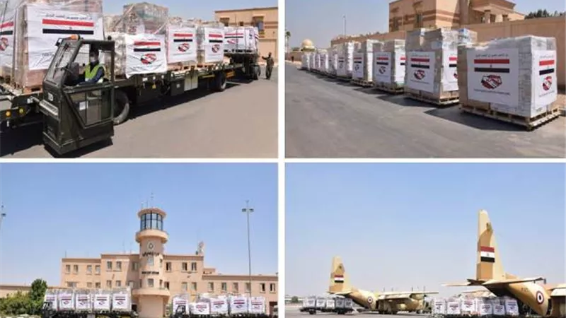 مصر تواصل تكثيف رحلات الجسر الجوى لإرسال المساعدات العاجلة للبنان