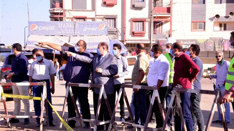 محافظ أسيوط يتفقد أعمال تنفيذ مشروع نفق مشاة المعلمين – نزلة عبد اللاه