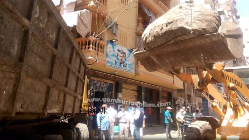 ضبط 7مخازن فرز و10 طن مخلفات فى حملات على بؤرالنباشين بالمنتزة