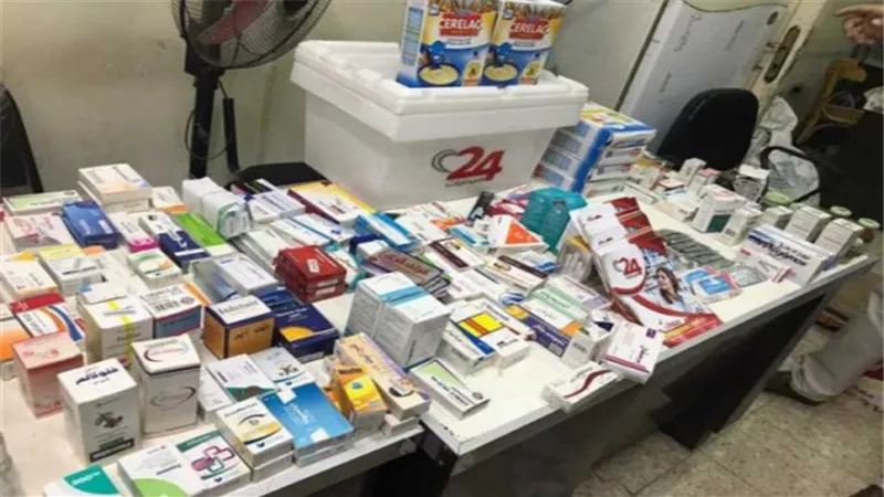 ضبط أدوية مهربة ومنتهية الصلاحية وغير مسجلة فى حملات علي الصيدليات